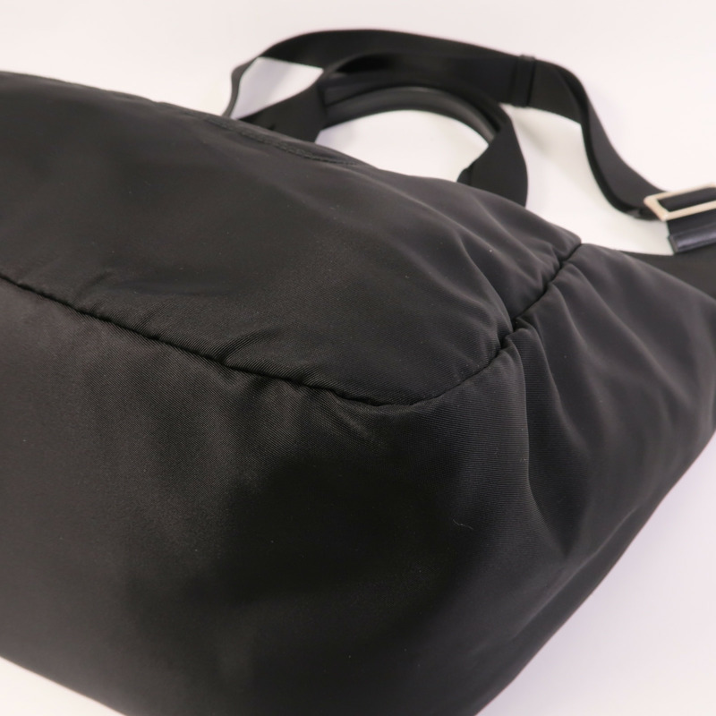 PRADA 尼龍2 Way Shoulder銀扣手挽肩背兩用袋-7