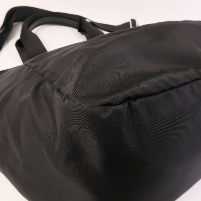 PRADA 尼龍2 Way Shoulder銀扣手挽肩背兩用袋-8