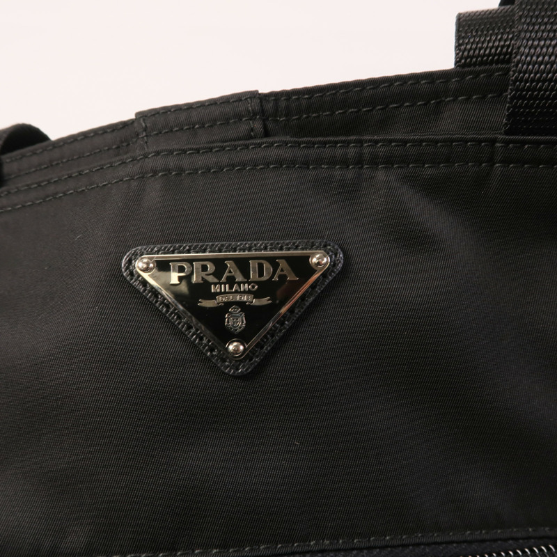 PRADA 尼龍2 Way Shoulder銀扣手挽肩背兩用袋-11