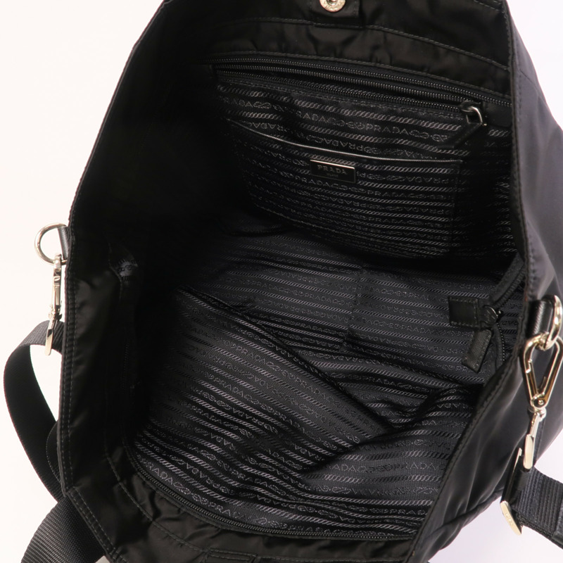 PRADA 尼龍2 Way Shoulder銀扣手挽肩背兩用袋-13