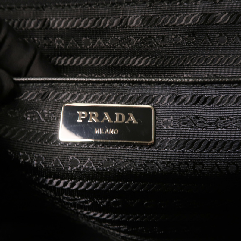 PRADA 尼龍2 Way Shoulder銀扣手挽肩背兩用袋-14