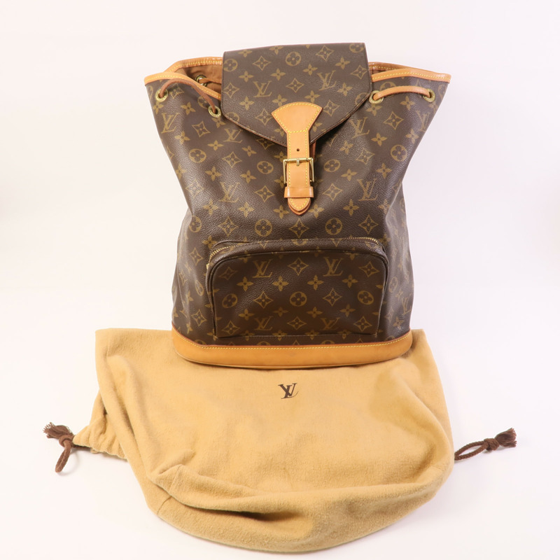 LOUIS VUITTON Monogram Montsouris GM金扣背包-5