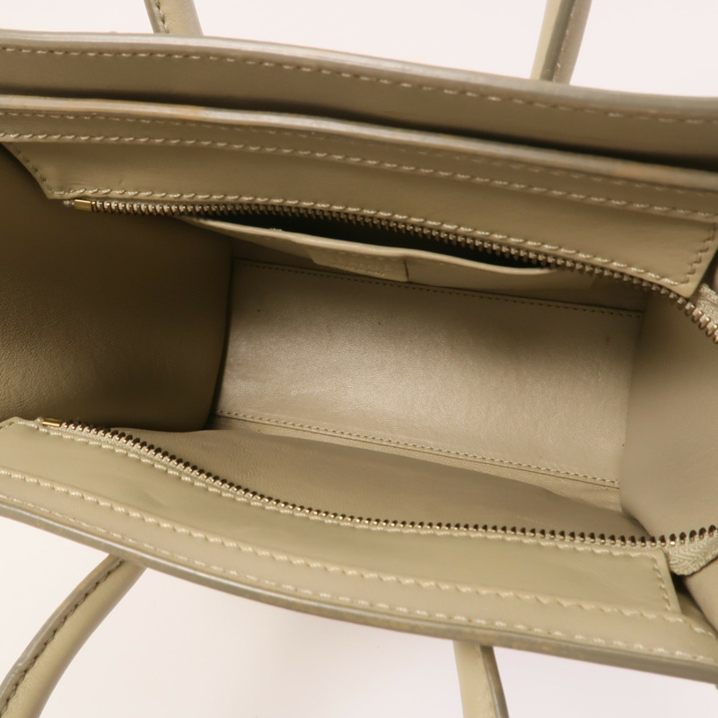 CELINE 牛皮皮革Nano Luggage金扣手挽肩背兩用袋-11