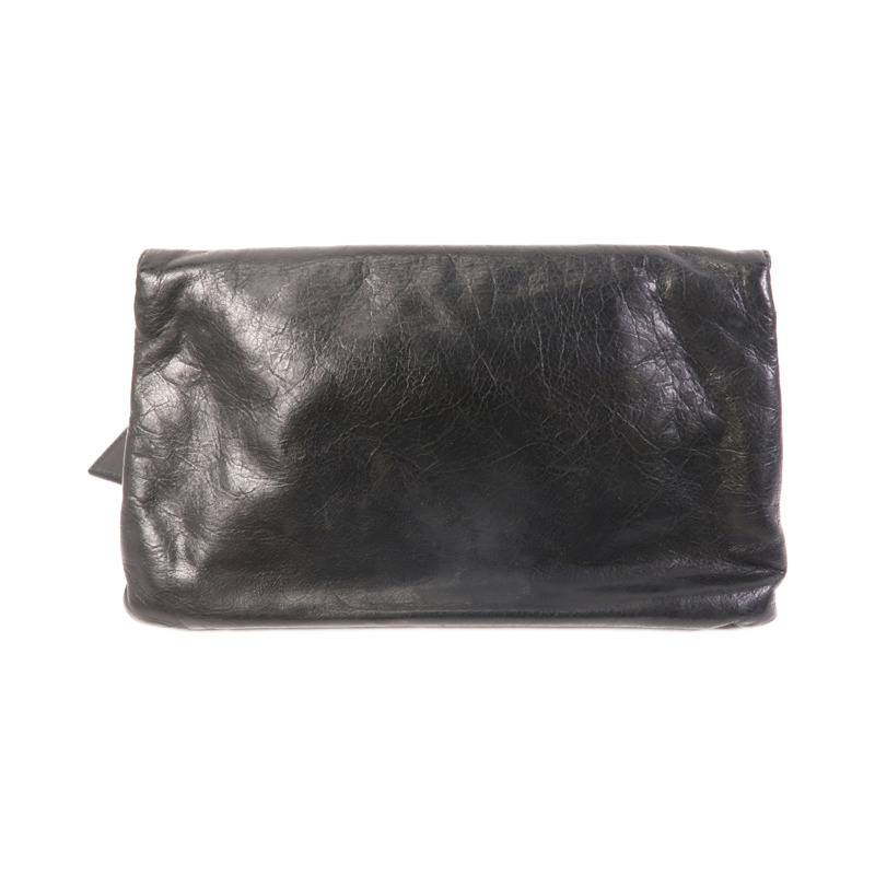 BALENCIAGA 牛皮皮革Pouch銀扣手拿包-1