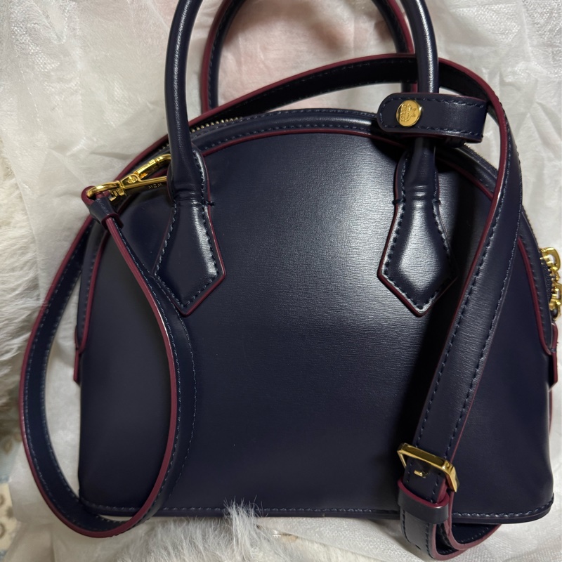 MCM 2way 牛皮肩背包#貝殼包-9