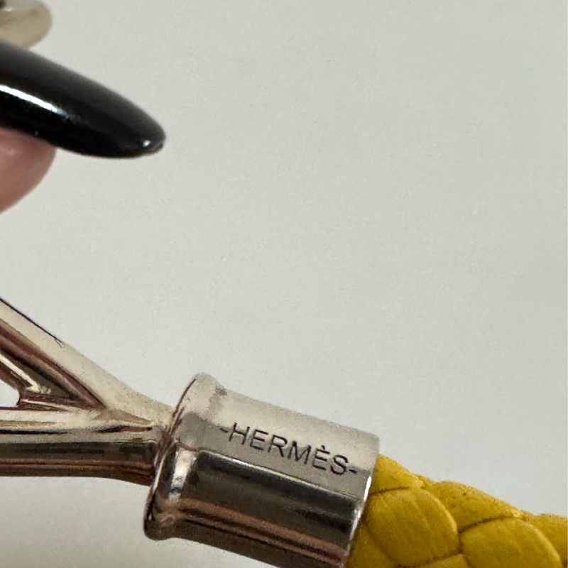 Hermes 招財黃編織手鍊/手環-4