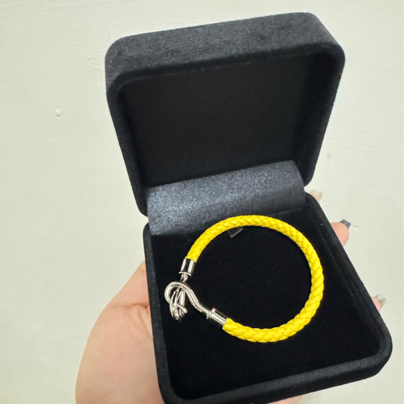 Hermes 招財黃編織手鍊/手環-5