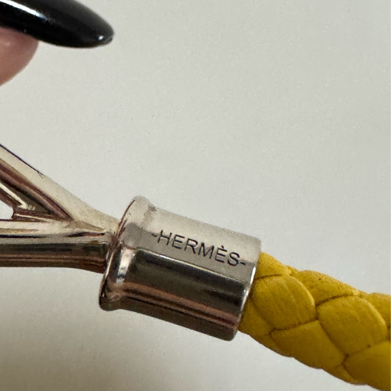 Hermes 招財黃編織手鍊/手環-7