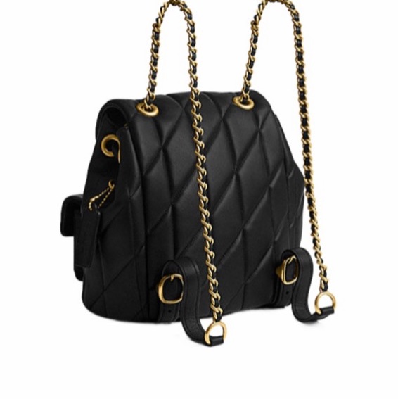 Coach 女士 絎縫雙肩包均碼碼21cm*13.5cm*22.5cm-4