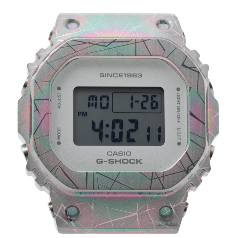 卡西歐 G-SHOCK 40 週年紀念版探險家之石系列數位女錶 GMS5640GEM7JR 透明樹脂不鏽鋼-0
