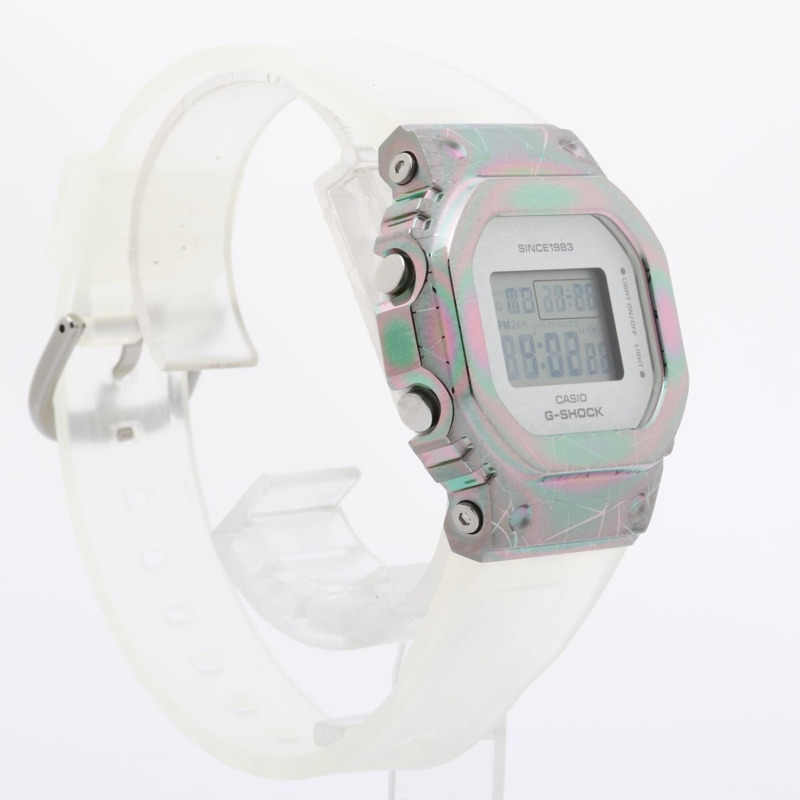 卡西歐 G-SHOCK 40 週年紀念版探險家之石系列數位女錶 GMS5640GEM7JR 透明樹脂不鏽鋼-2