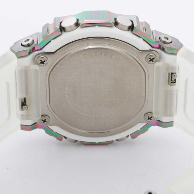 卡西歐 G-SHOCK 40 週年紀念版探險家之石系列數位女錶 GMS5640GEM7JR 透明樹脂不鏽鋼-3