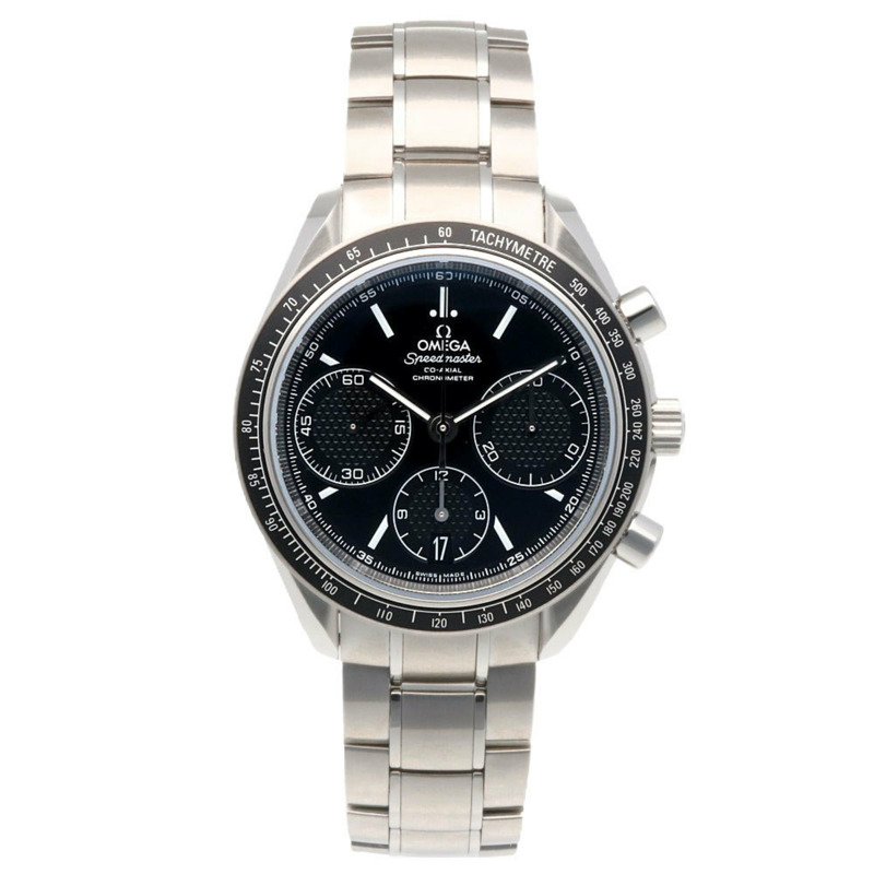 歐米茄超霸系列賽車腕錶,不鏽鋼材質,型號32630405001001,自動上鍊,84130XXX,男士款,二手,計時碼錶,100公尺防水-7