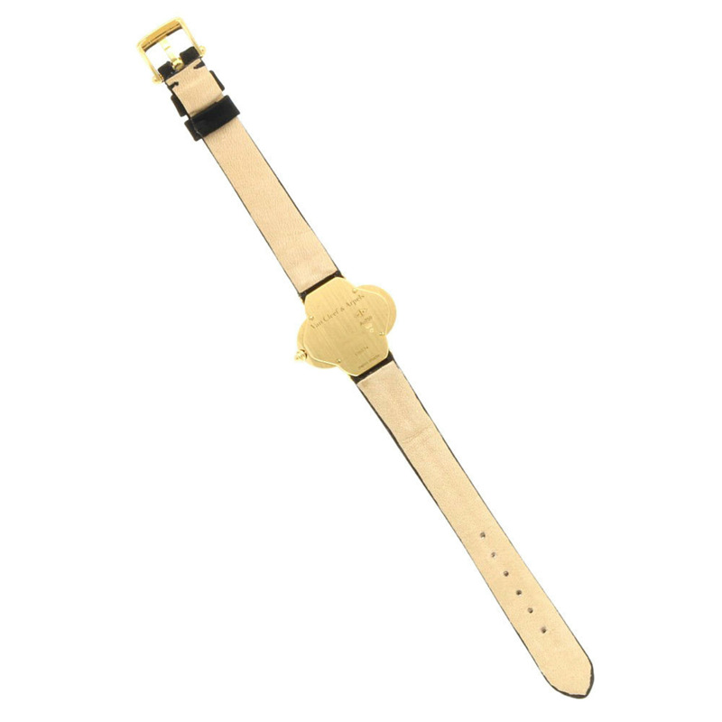 二手梵克雅寶 Alhambra 手錶,18k 金,石英機芯,136574,女士款,飾有珍珠母貝。-9