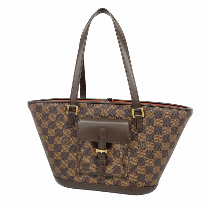 路易威登 Damier Manosque 小號手提包 N51121 Ebene 女士-0