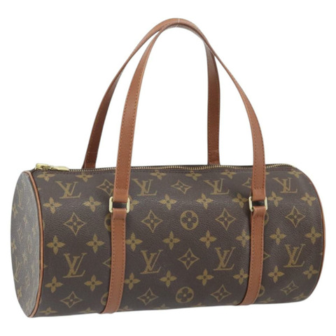 路易威登 Monogram Papillon 30 手提包 M51385 LV Auth ka2428V