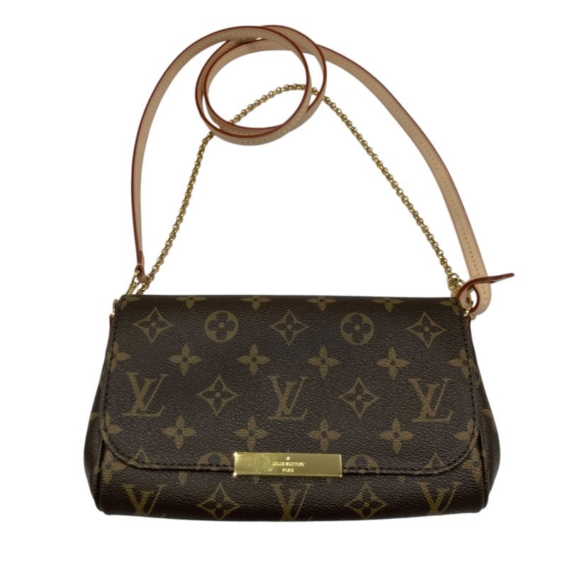 LOUIS VUITTON 路易威登 MONOGRAM FAVORITE PM M40718 單肩包 PVC帆布 老花 棕色-0