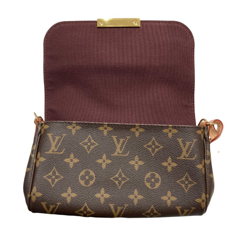 LOUIS VUITTON 路易威登 MONOGRAM FAVORITE PM M40718 單肩包 PVC帆布 老花 棕色-7