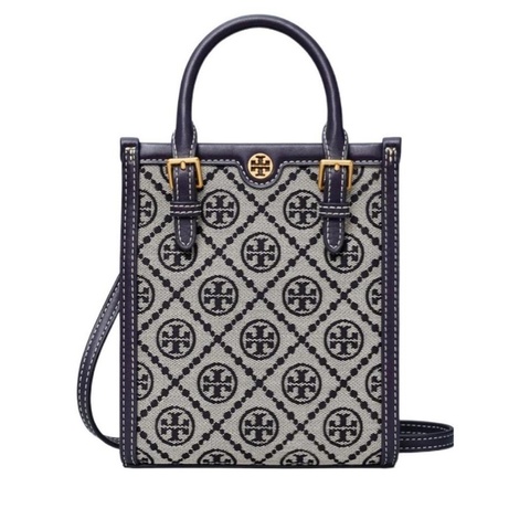 Tory Burch 女士 迷你 T 字母組合托特包均碼碼常規、16cm*6.5cm*18.5cm