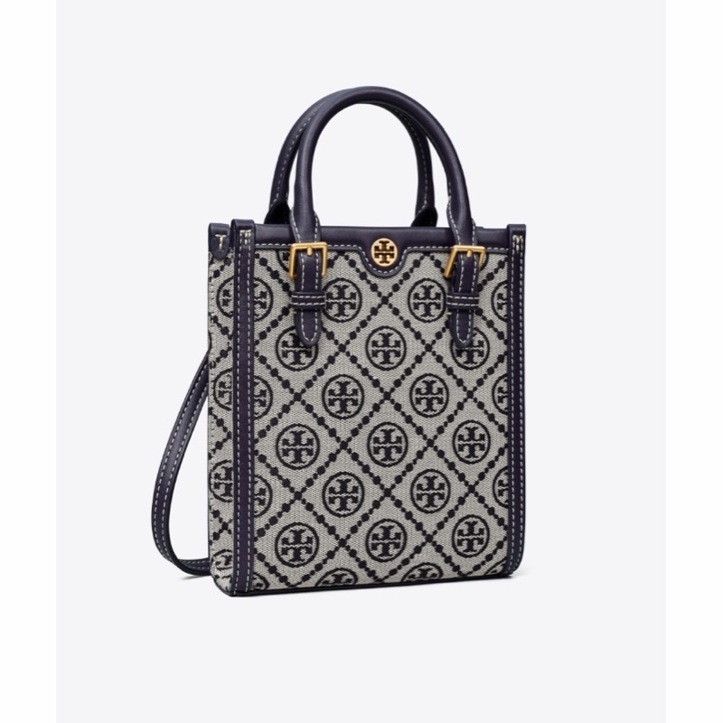 Tory Burch 女士 迷你 T 字母組合托特包均碼碼常規、16cm*6.5cm*18.5cm-1