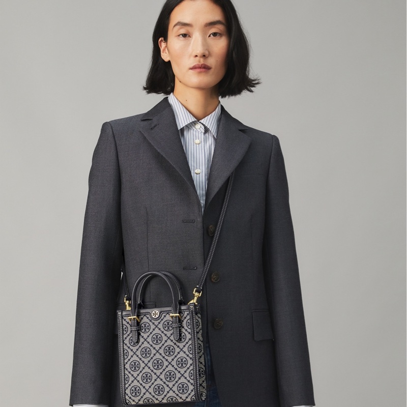 Tory Burch 女士 迷你 T 字母組合托特包均碼碼常規、16cm*6.5cm*18.5cm-4