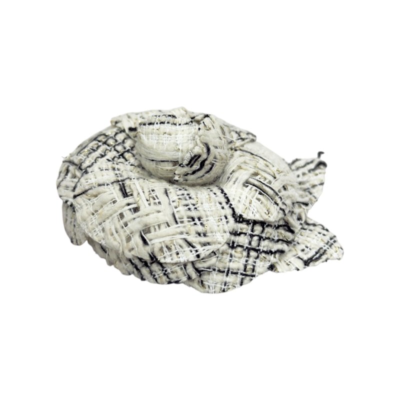 CHANEL CC 山茶花 粗花呢 胸針-3