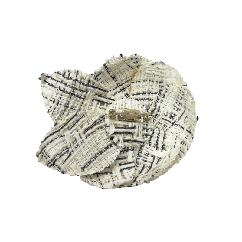 CHANEL CC 山茶花 粗花呢 胸針-8