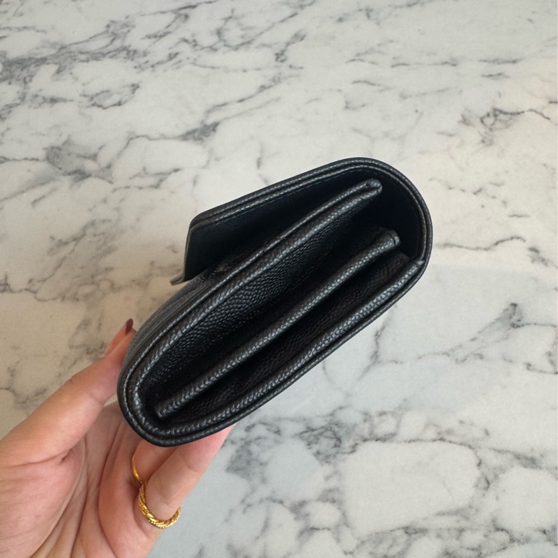 Chanel黑色金boy釦式長夾  超經典超好用🫶-2