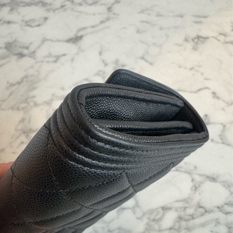 Chanel黑色金boy釦式長夾  超經典超好用🫶-11