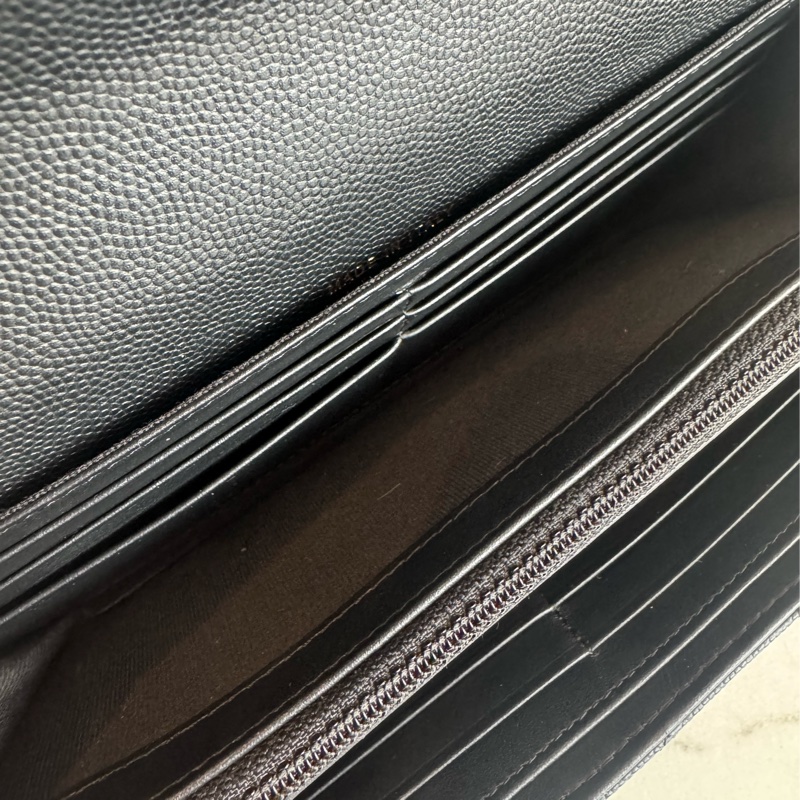 Chanel黑色金boy釦式長夾  超經典超好用🫶-19