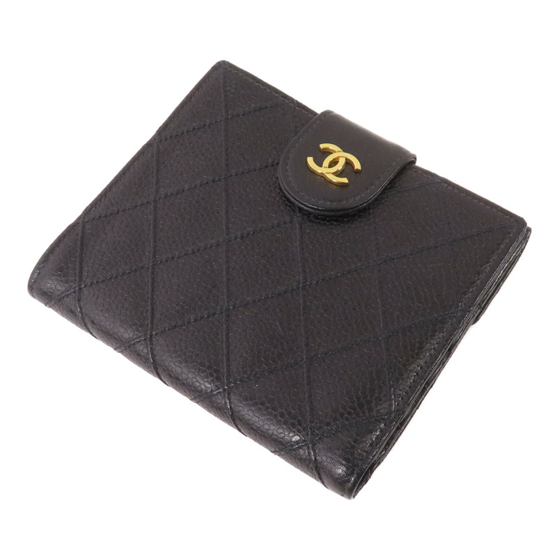 CHANEL 牛皮皮革Wallet金扣錢包-2