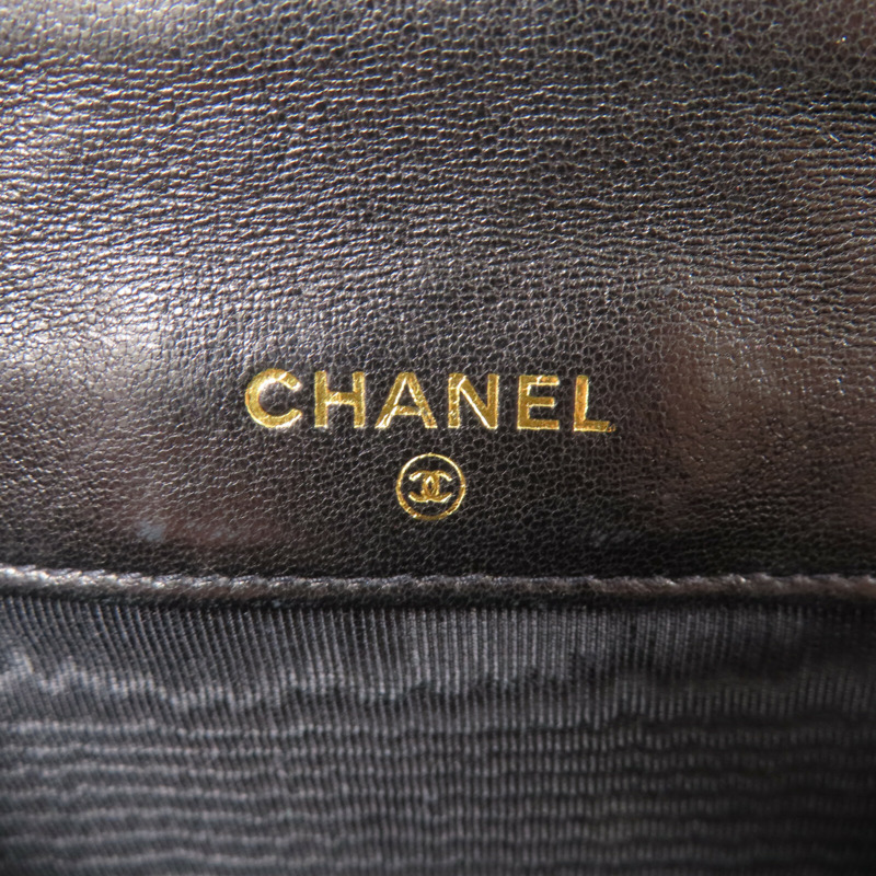 CHANEL 牛皮皮革Wallet金扣錢包-18
