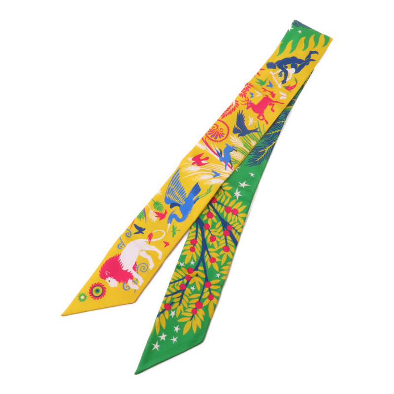 HERMES 絲質Twilly絲巾-1