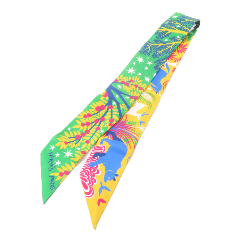 HERMES 絲質Twilly絲巾-0
