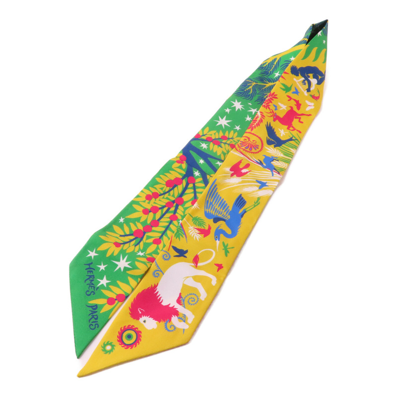 HERMES 絲質Twilly絲巾-2