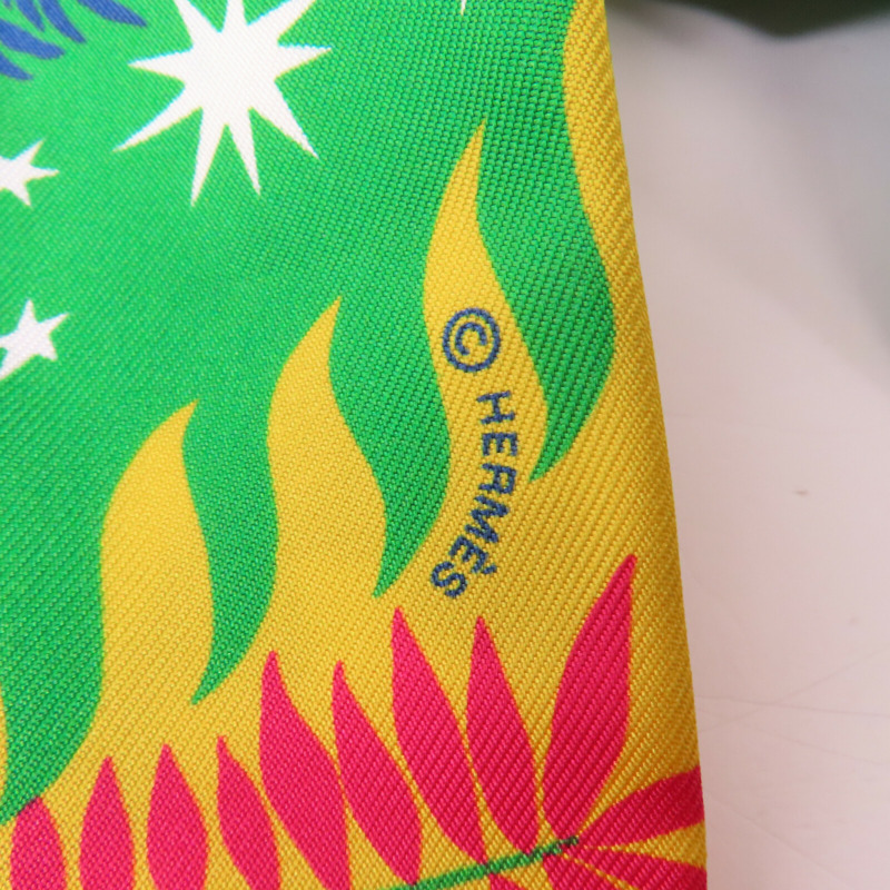 HERMES 絲質Twilly絲巾-5