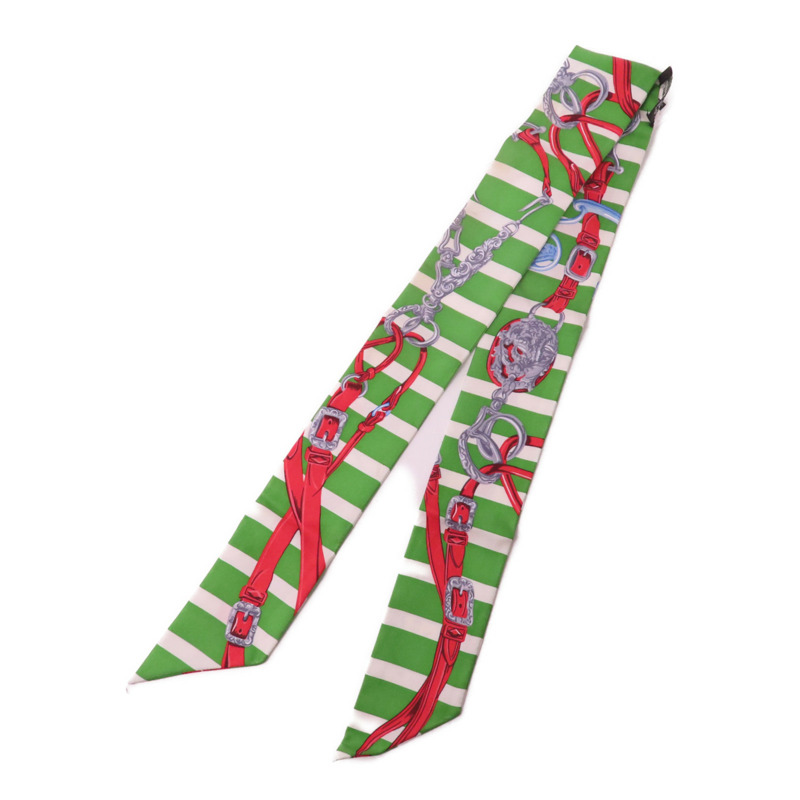 HERMES 絲質Twilly Scarf絲巾-1