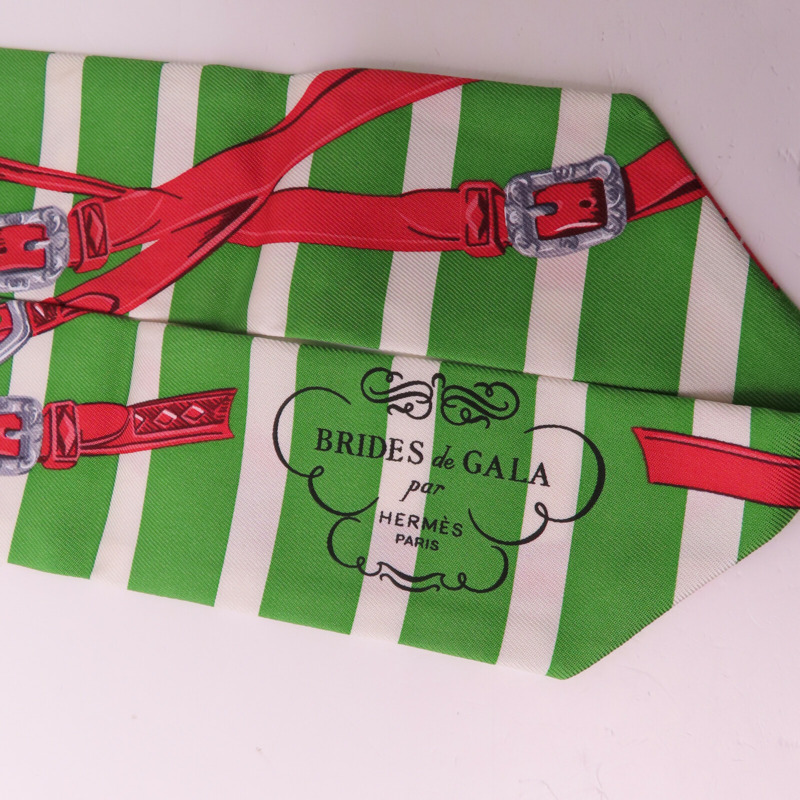 HERMES 絲質Twilly Scarf絲巾-3
