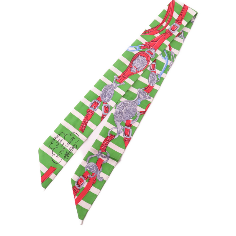 HERMES 絲質Twilly絲巾-0