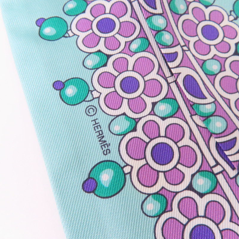 HERMES 絲質Twilly絲巾-3