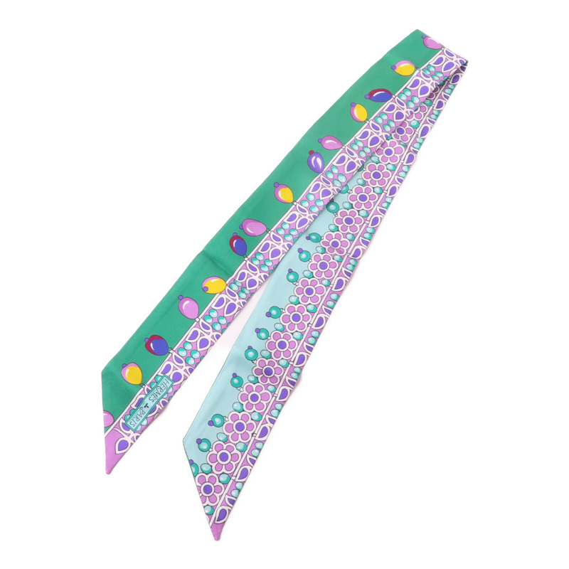 HERMES 絲質Twilly Scarf絲巾-0