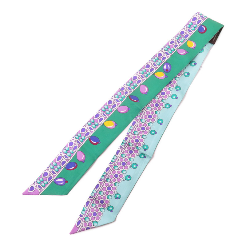 HERMES 絲質Twilly Scarf絲巾-1
