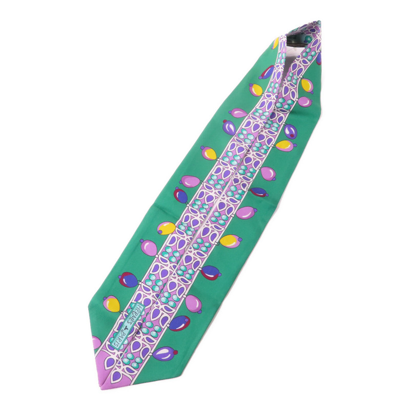 HERMES 絲質Twilly Scarf絲巾-2