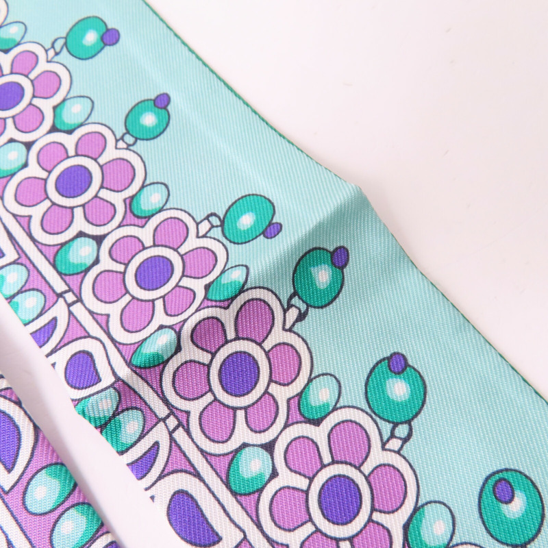 HERMES 絲質Twilly Scarf絲巾-6