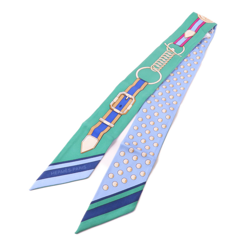 HERMES 絲質Twilly絲巾-0