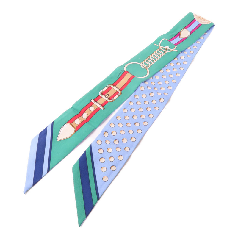 HERMES 絲質Twilly絲巾-1