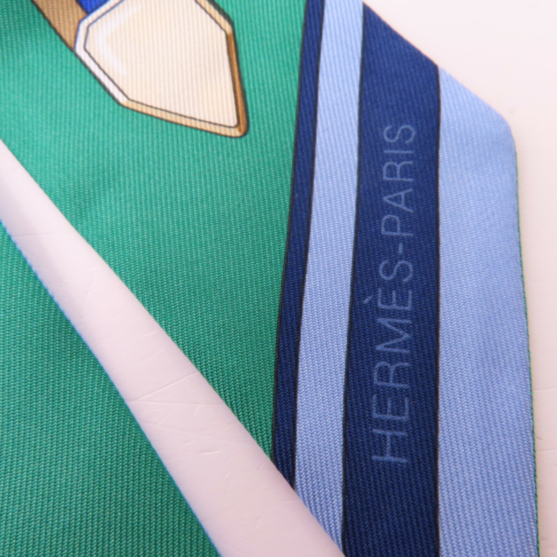 HERMES 絲質Twilly絲巾-4