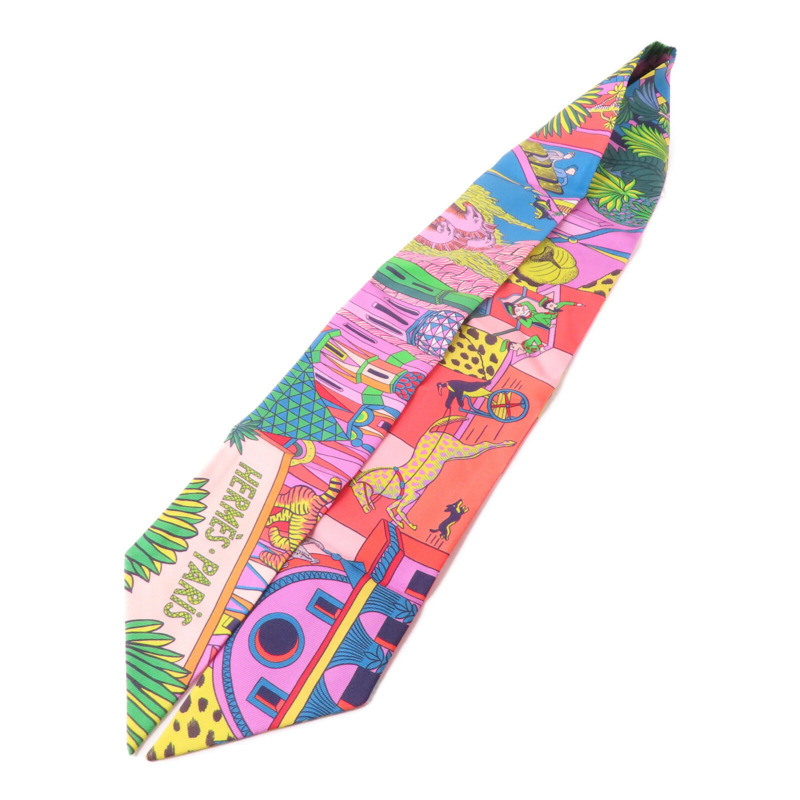 HERMES 絲質Twilly絲巾-2