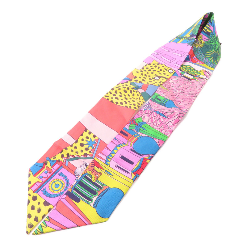 HERMES 絲質Twilly絲巾-4