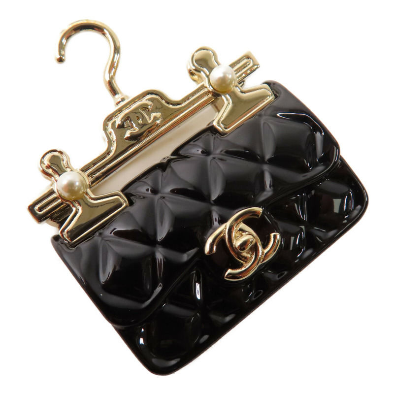 CHANEL 金屬Brooch金扣胸針-4